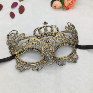 Kuldne pitsist mask krooniga sobib ideaalselt erinevateks pidulikeks sündmusteks, nagu ballid, karnevalid, pulmad ja sünnipäevad.