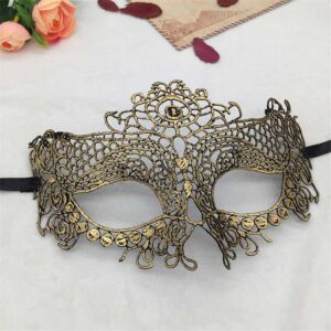 Kuldne pitsist mask sobib ideaalselt erinevateks pidulikeks sündmusteks, nagu ballid, karnevalid, pulmad ja sünnipäevad.