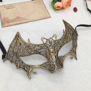 Kuldne pitsist mask nahkhiirega sobib ideaalselt erinevateks pidulikeks sündmusteks, nagu ballid, karnevalid, pulmad ja sünnipäevad.