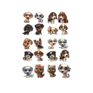 Väike ajutine tattoo väikesed koerad