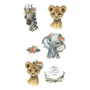 Väike ajutine tattoo armsad loomad