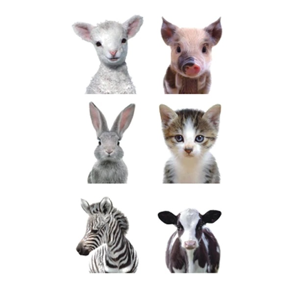 Väike ajutine tattoo loomalapsed