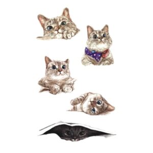 Väike ajutine tattoo kassid