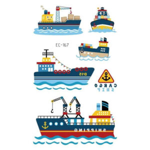 Väike ajutine tattoo kaubalaevad