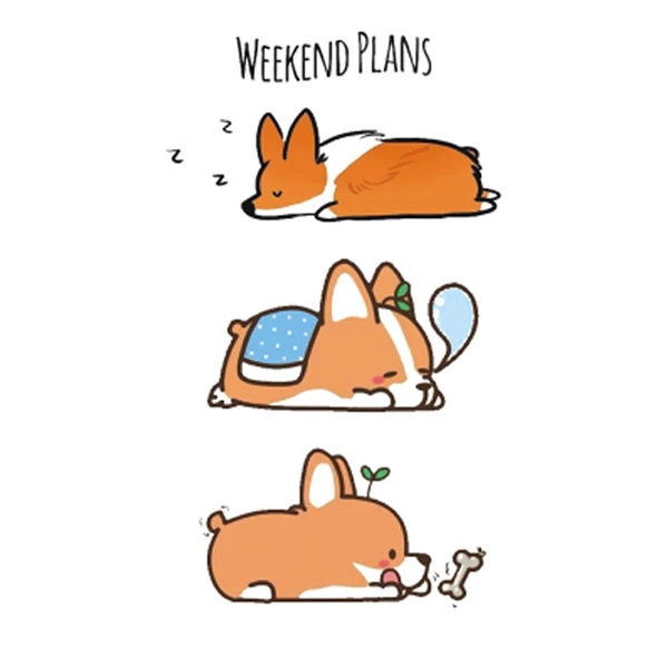 Väike ajutine tattoo naljakad koerad