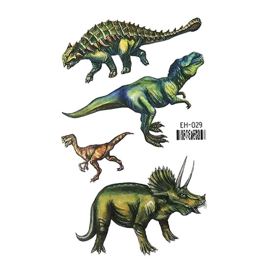 Väike ajutine tattoo dinosaurused
