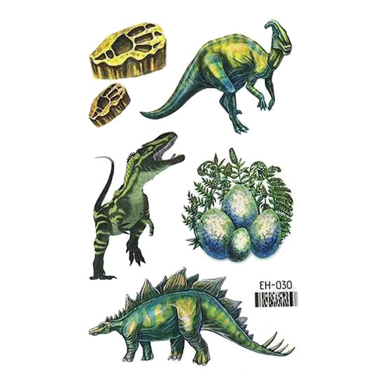 Väike ajutine tattoo dinosaurused