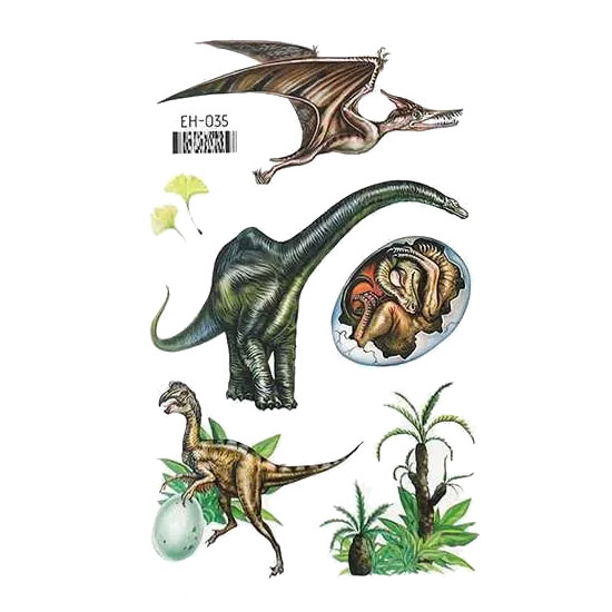 Väike ajutine tattoo dinosaurused