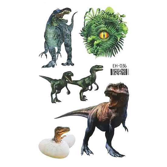 Väike ajutine tattoo dinosaurused