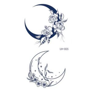 Poolpüsiv väike tätoveering poolkuud